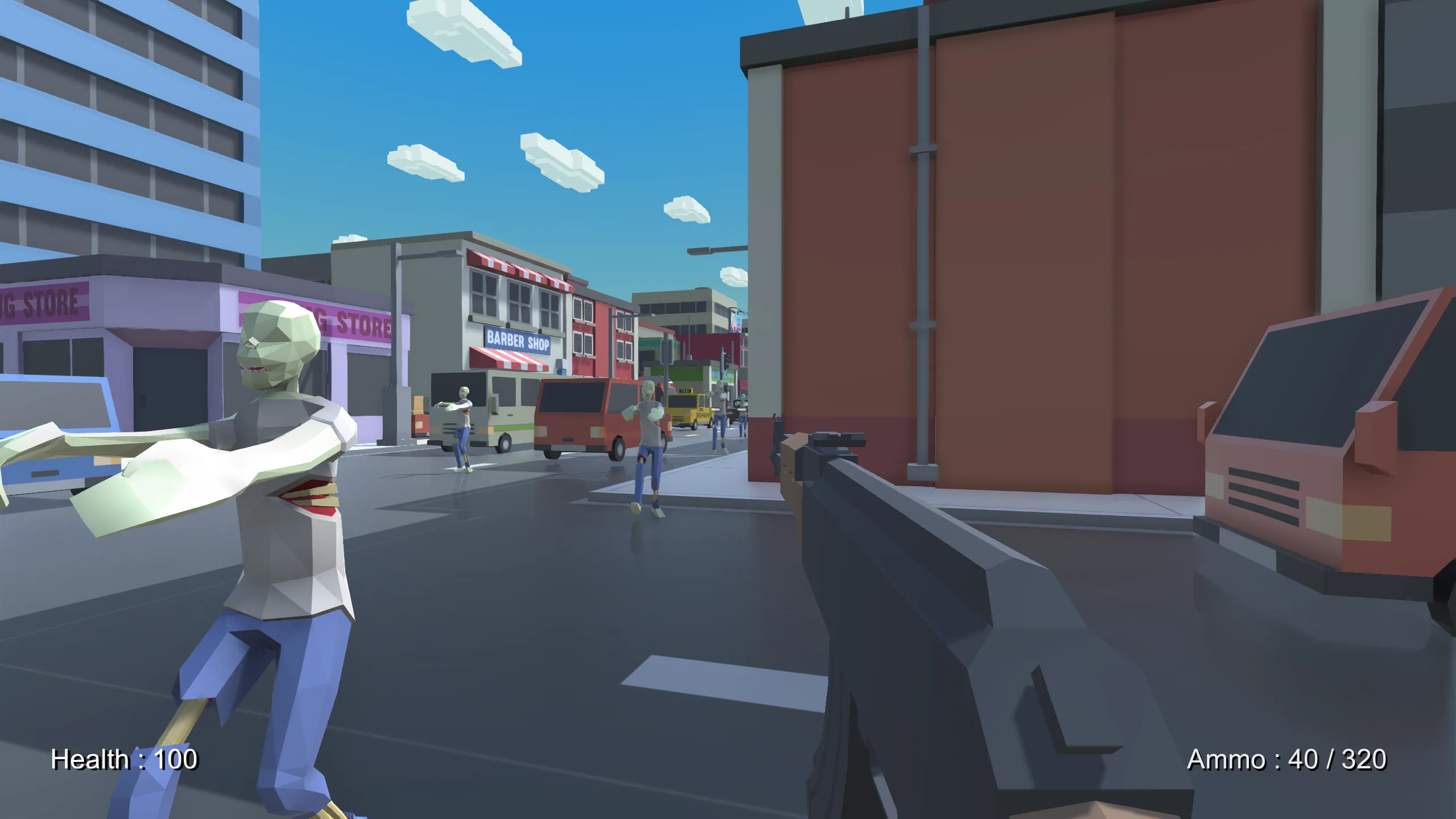 Introducing Zombie Town, a Low Poly FPS